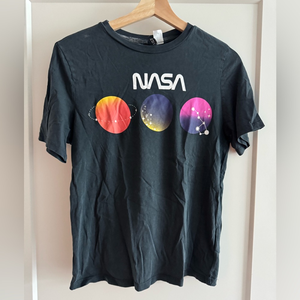 H&M Black NASA Graphic Tee